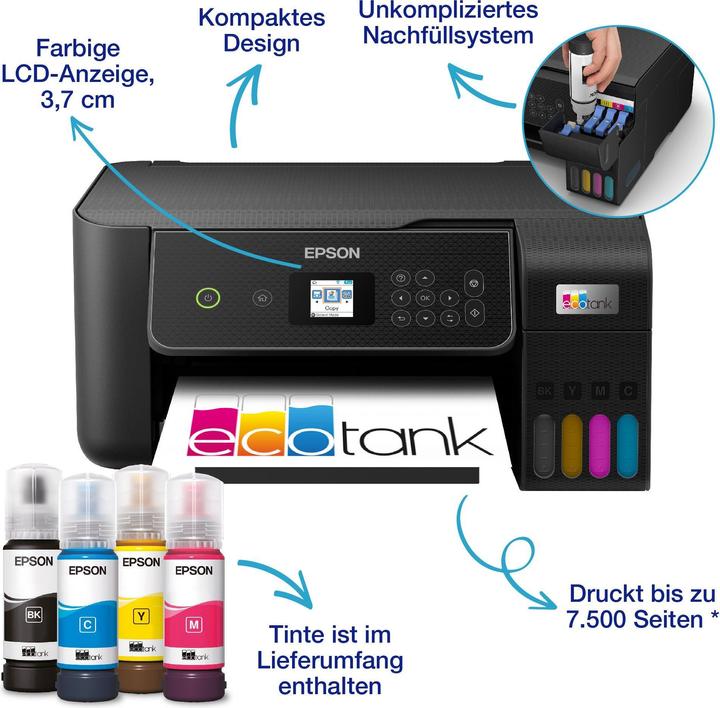 Actual product image Epson EcoTank ET-2875 (Ink tank, Colour)