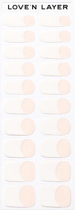 Immagine prodotto Love'n Layer - Manicure francese classica (Nero, Smalto per unghie effetto gel)