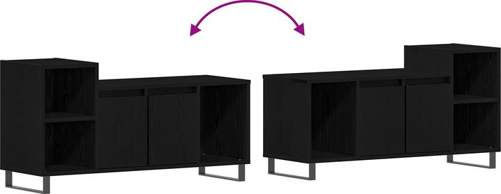 Produktbild VidaXL TV-Bank Schwarz Eiche 100x35x55 cm Werkstoff (35 x 35 x 55 cm)