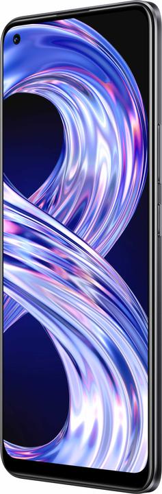 Produktbild realme 8 (128 GB, Cyber Black, 6.40", Dual SIM + SD, 64 Mpx, 4G)