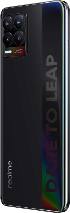 Produktbild realme 8 (128 GB, Cyber Black, 6.40", Dual SIM + SD, 64 Mpx, 4G)