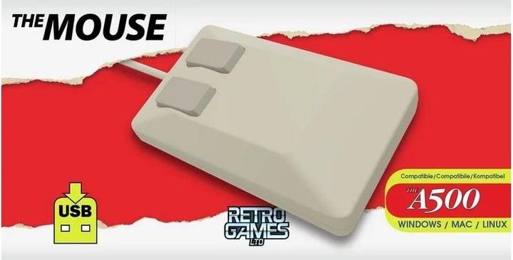 Actual product image Retro Games The A500 Mini Mouse (Cable)