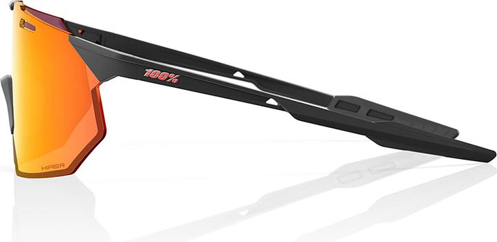 Actual product image 100% HYPERCRAFT SQ - Soft Tact Black - HiPER Red Multilayer (Soft Tact Black, HiPer Red Multilayer Mirror)