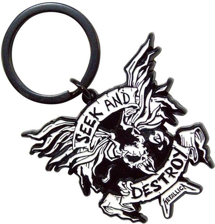 Actual product image Metallica Seek And Destroy Enamel Keyring
