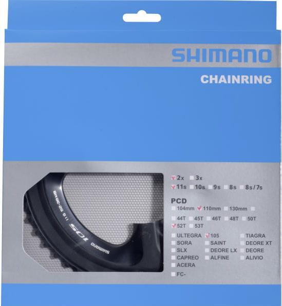 Produktbild Shimano 105 FC-5800 Kettenblatt MB 110 mm (52)