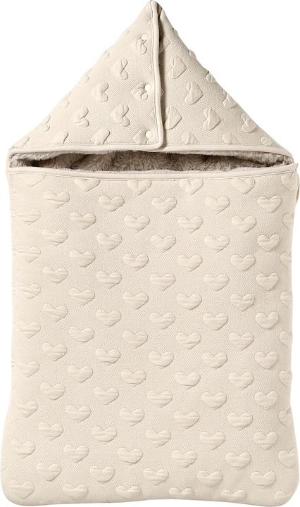 Vertbaudet Warmer Baby Ausfahrsack mit Jacquard-Herzen