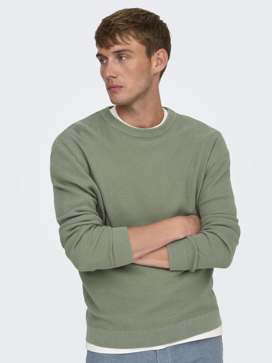 Immagine prodotto Only & Sons Onstony Ds 12 Ls Waffle Crew Knit Noos (S)