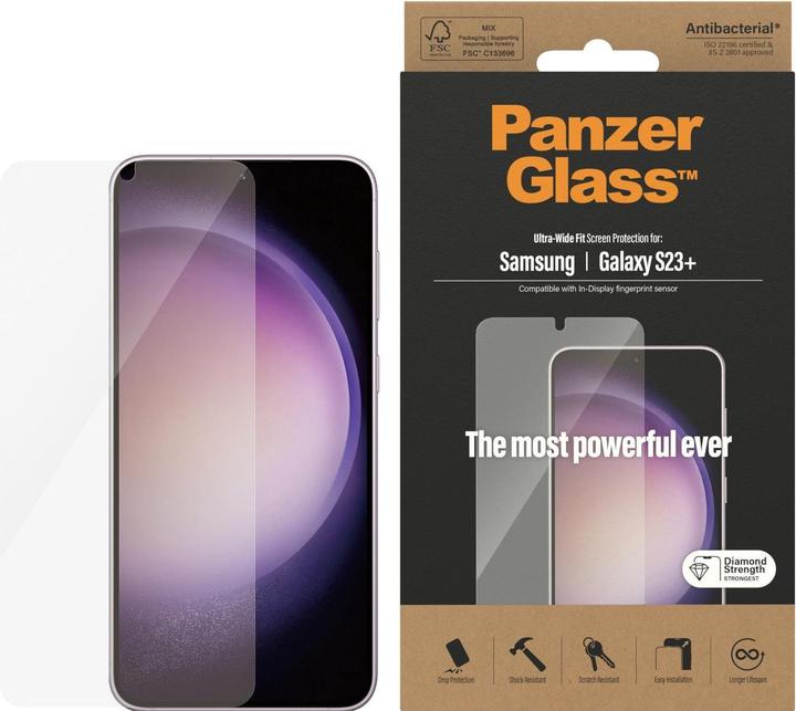 Immagine prodotto PanzerGlass Pellicola protettiva ultra larga per Galaxy S23+ (1 Pezzo/i, Samsung Galaxy S23+)