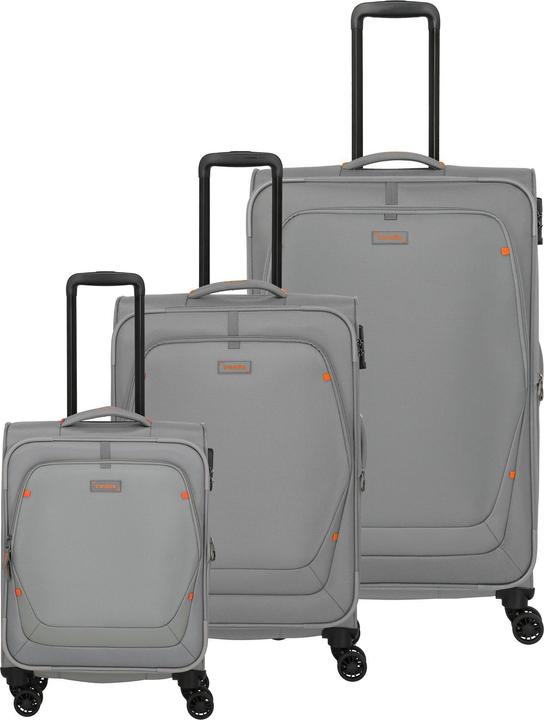 Travelite Umbria 4 Rollen Kofferset 3-teilig mit Dehnfalte (207 l)