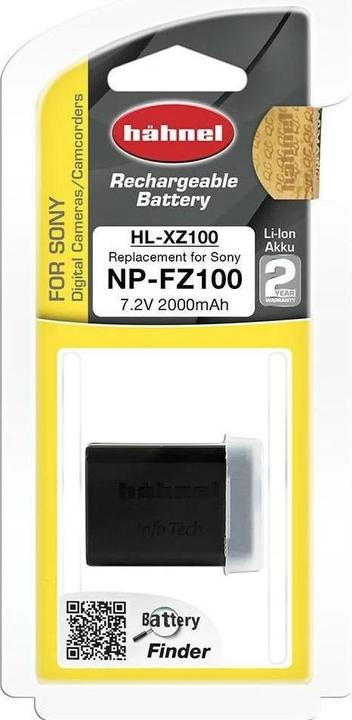 Actual product image Hähnel Replacement battery HL-XZ100 for Sony FZ100 (Camera battery)