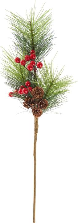 DPI Pine pick with berries and cones, L 45 cm
