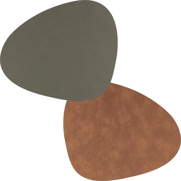 Andersign Set de table Curve L, Double Nupo Army Green/Nature, 37x44 cm (1 pcs, 37 x 44 cm)