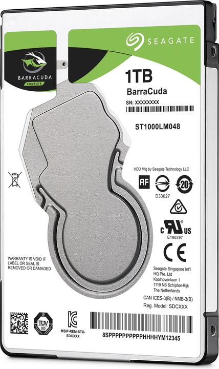 Produktbild Seagate BarraCuda (1 TB, 2.5", SMR)