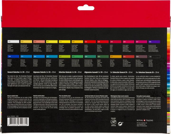 Actual product image Amsterdam Acrylic paint set (Multicoloured, 480 ml)