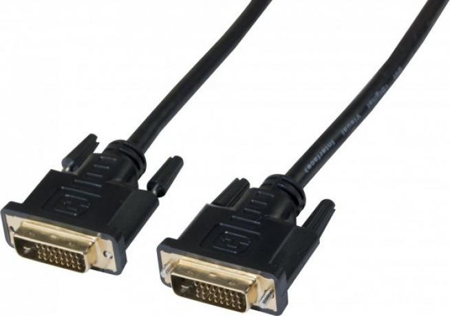 Exertis Connect DVI Monitorkabel, Duallink, 24+1pol DVI-D St./St., 2,0 m Zum Anschluss von Monitoren und Beamern mit (2 m, DVI)
