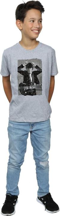 Immagine prodotto AC/DC Angus Young Distressed Photo Maglietta Ragazzi (152, 158)