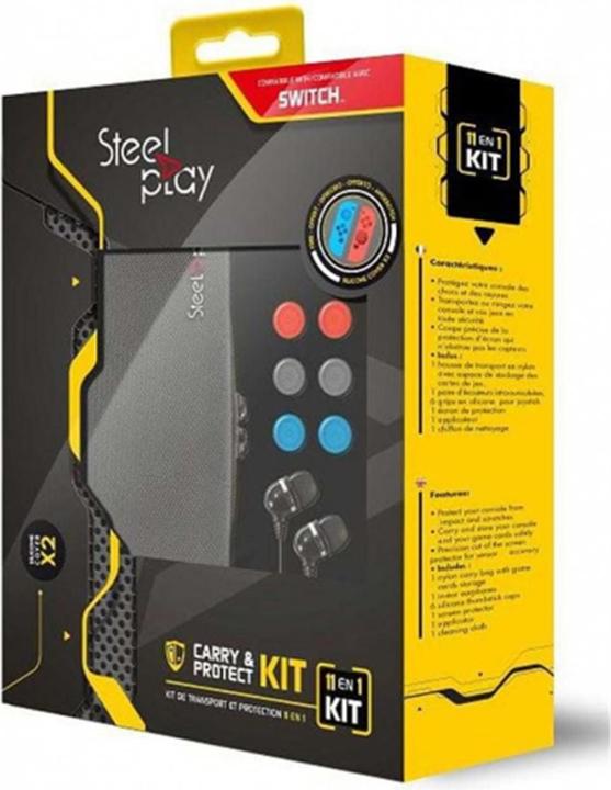 Actual product image Steelplay Carry and Protect 11 in 1 Kit (Switch)