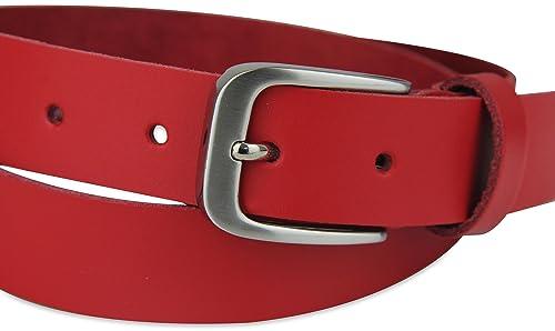 Produktbild Only-Bags.Store Ledergürtel, Gürtel, 3 cm breit, Rot, 125-140 cm (125, 130, 135, 140)