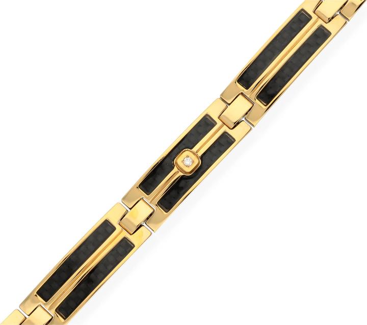 Carat Men's Classic Diamond (19.50 cm, Edelstahl)