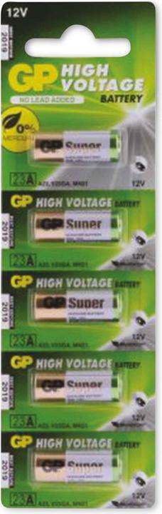 Actual product image GP Batteries Super Alkaline (5 pcs., A23, 55 mAh)