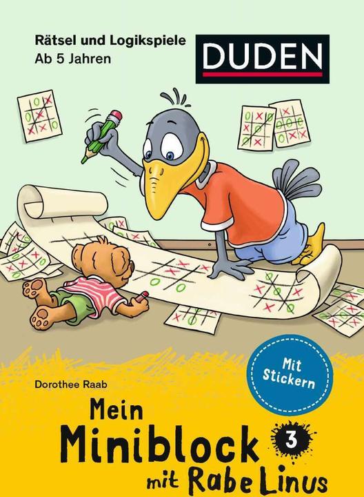 Actual product image Mein Miniblock mit Rabe Linus - Rätsel und Logikspiele (German, Dorothee Raab, Stefan Leuchtenberg, 2021)