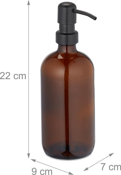 Image du produit Relaxdays 2x distributeur de savon en verre