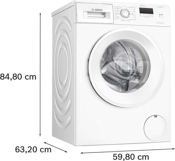 Actual product image Bosch Hausgeräte WGE0340VCH & WQG233D1CH (9 kg, Left)