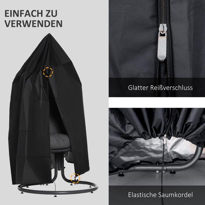 Produktbild Swisshandel24 Abdeckung für Hängesessel Wasserdicht Oxford Ø115 x 190H cm