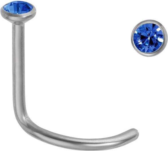 Bijouteria Nasenpiercing (Titan, Kristall)