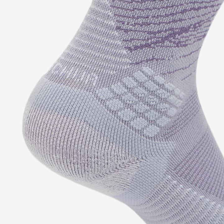 Image du produit Quechua Chaussettes randonnée - hike 500 high gris et abricot x2 paires (35, 38)