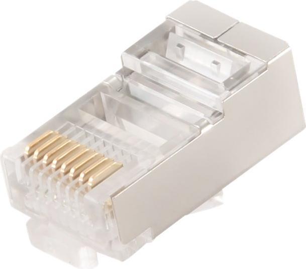 Immagine prodotto Gembird PLUG5SP/50 Spina modulare schermata 30u placcata auksinis, 50 pezzi, solida e a trefoli (SF/UTP, CAT5, 0.10 m)