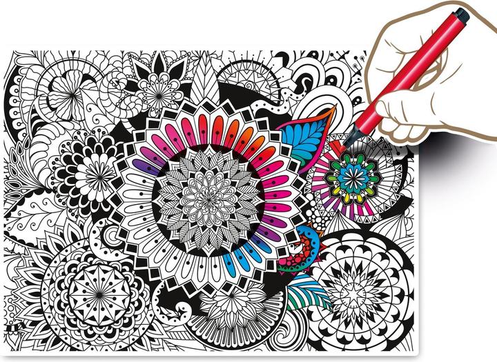 Actual product image Clementoni Colour Therapy Flowers (500 pieces)