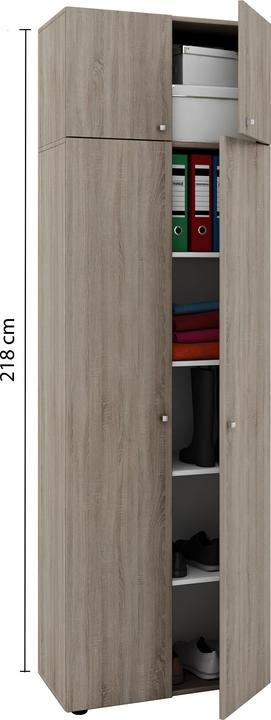 Produktbild VCM Holz Mehrzweckschrank Serie Vandol mit Drehtüren (70 x 40 cm)