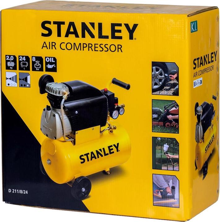 Productafbeelding Stanley Compressor D210/8/24 (8 bar, 24 l)