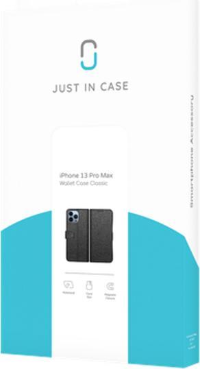 Produktbild Just in Case PU-leder Book Case Schwarz Apple iPhone 13 Pro Max (Apple iPhone 13 Pro Max)