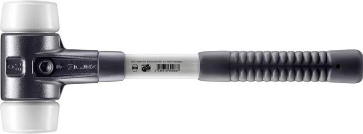 Produktbild Halder Schonhammer SIMPLEX Länge 410 mm Kopf-Ø 60 mm Fiberglas mit Gummigriff (1750 g)