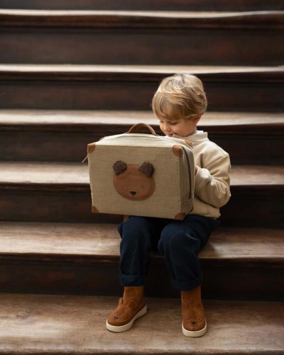 Actual product image Donsje Paaki Rucksack Fluffy Bear Teddy Brown