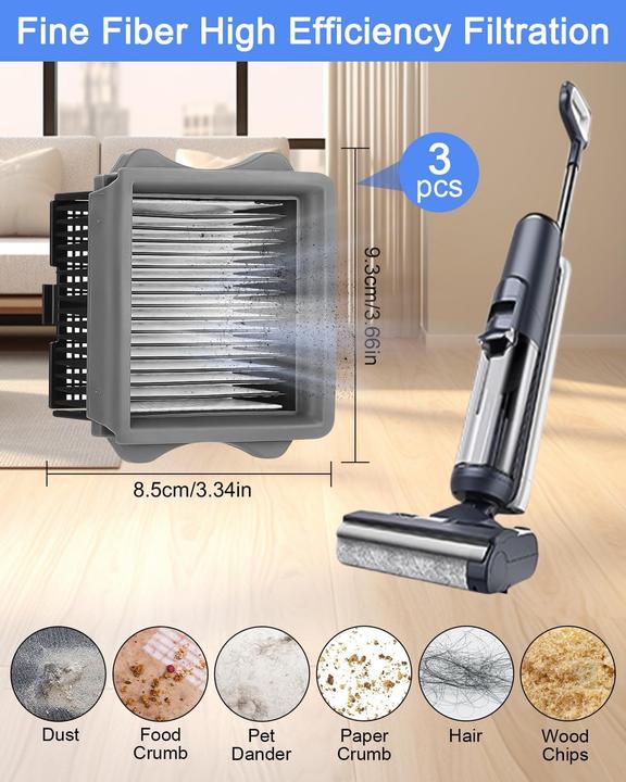 Actual product image Toaren 6-teiliges Ersatzset für Tineco Floor One S5/S5 Pro