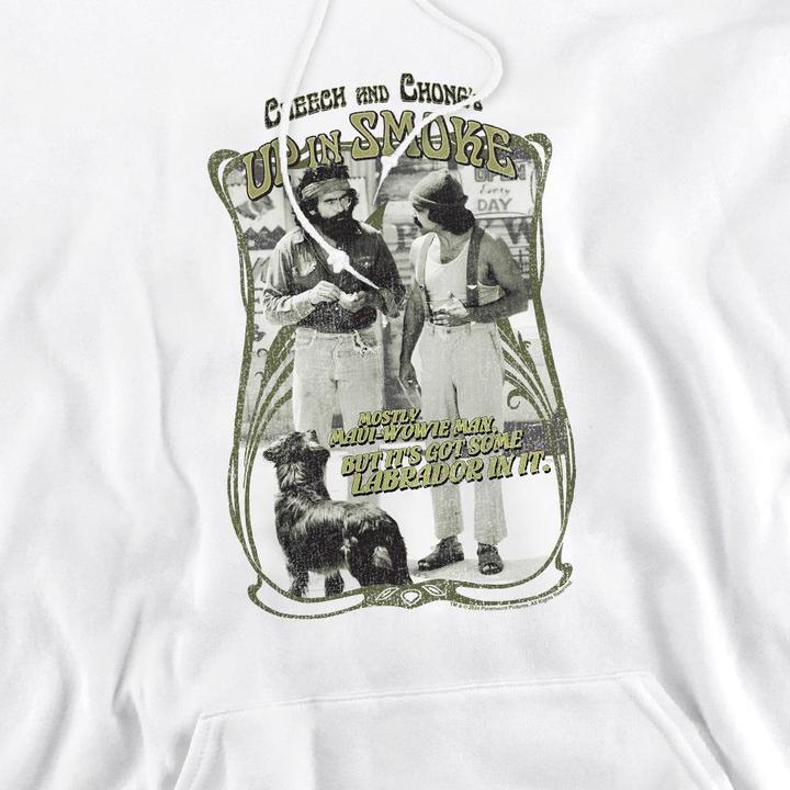 Immagine prodotto Cheech & Chong Up In Smoke Felpa con Cappuccio Labrador Uomo (L)