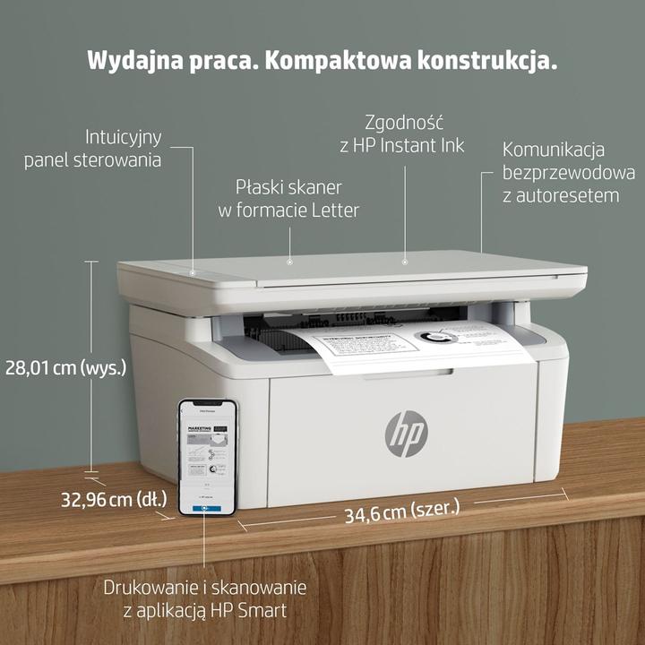 Actual product image HP LaserJet M140w (Laser, Black and white)