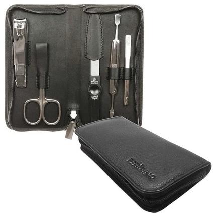 Produktbild Pfeilring Solingen Maniküreset - 5 Teile, Echtes Leder, Schwarz