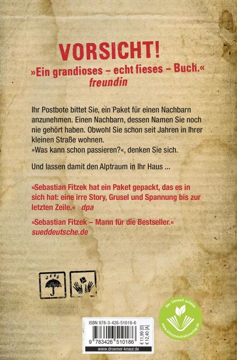 Das Paket (Deutsch, Sebastian Fitzek, 2018)