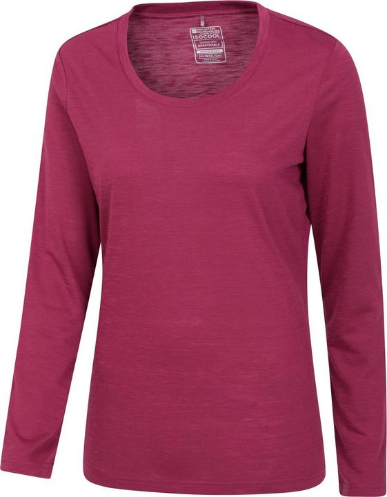Actual product image Mountain Warehouse Womens/Ladies Agra Slub Long-Sleeved Top (44)
