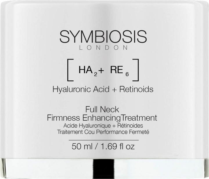 Produktbild Symbiosis Hyaluronsäure + Retinoide) Performance Straffende Halscreme (50 ml, 24h Creme)