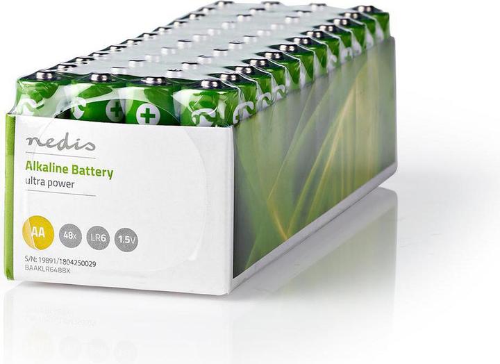 Actual product image Nedis Alkaline battery AA | 1.5 V DC | 48-pack (48 pcs., AA)
