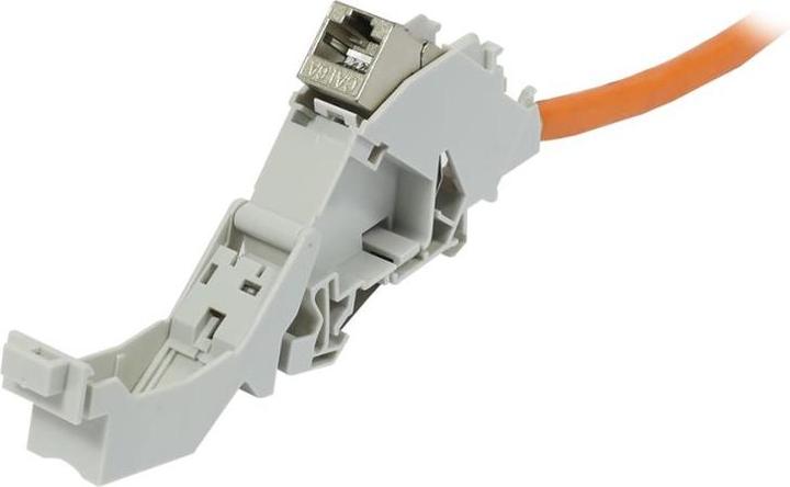 Produktbild Synergy 21 Keystone,ModultrÃ¤ger, DIN Rail, ABS, fÃ¼r 1xTP-Modul, Hutschienenadapter (Keystone Modulhalter)