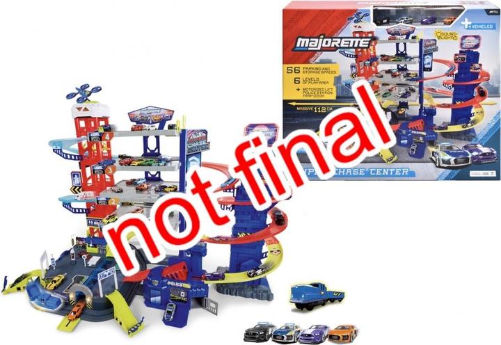 Actual product image Majorette Super Chase Center+5 vehicles