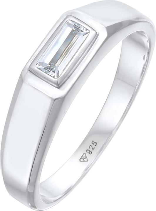 Kuzzoi Ring Herren Topas Schlicht Elegant 925 Silber