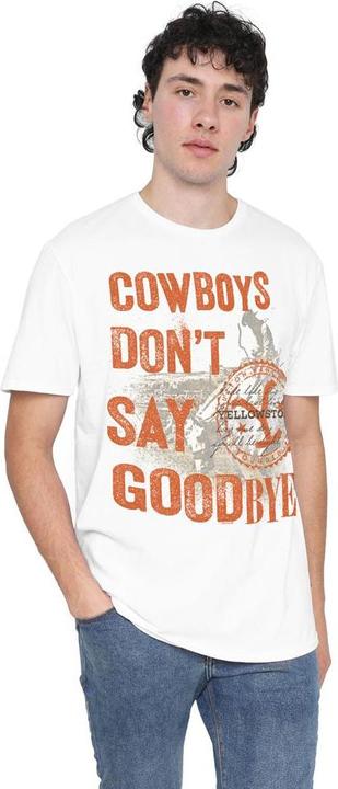 Immagine prodotto Yellowstone Cowboys Don't Say Goodbye Maglietta Uomo (XL)
