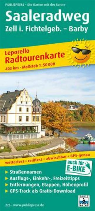 Produktbild Radwanderkarte Saale